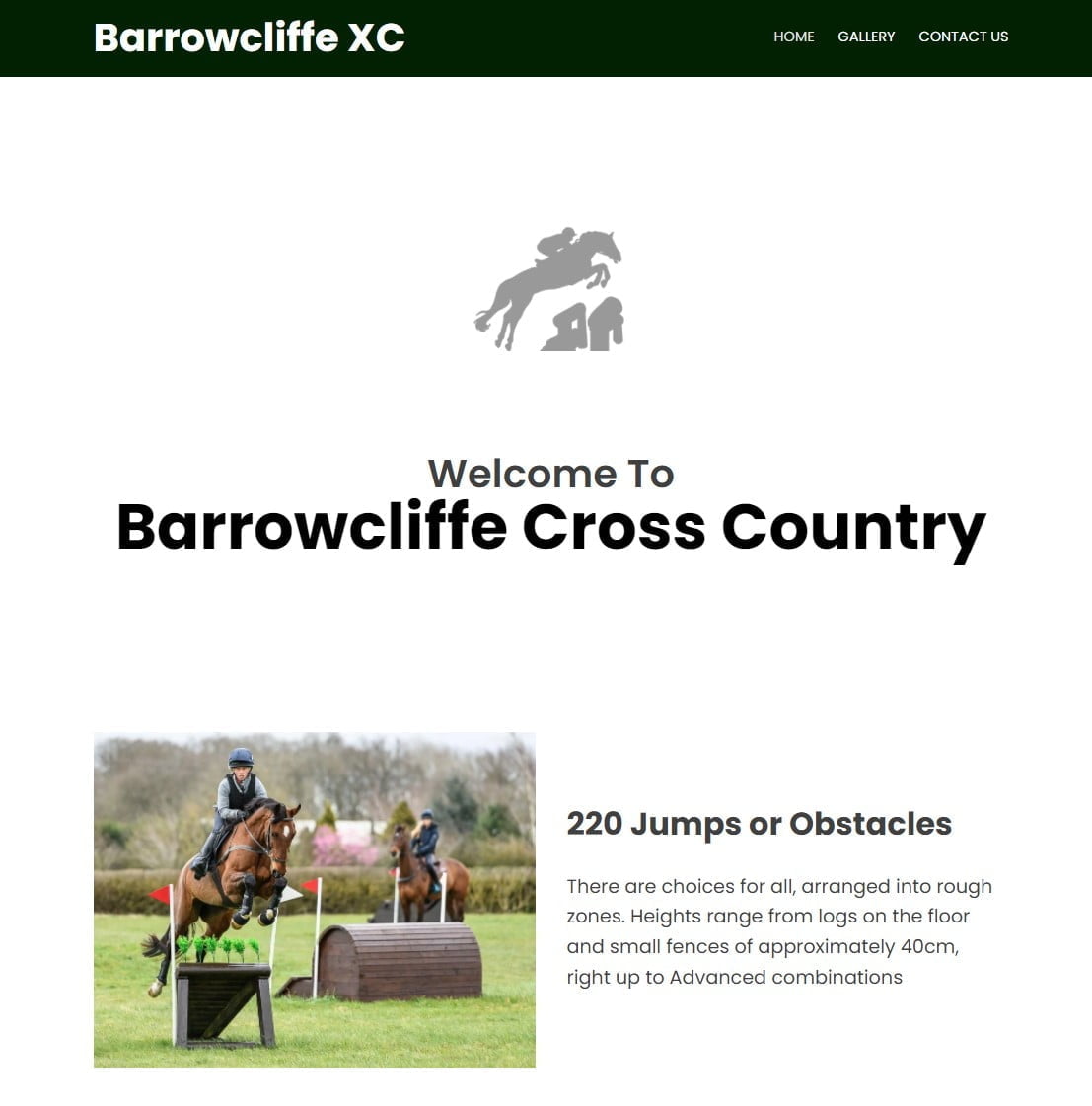 Barrowcliffe XC web site